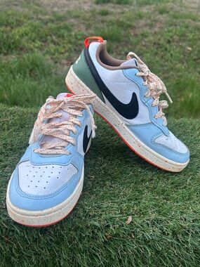 NIKE Court Borough Low 2 (GS) DX6052-101 ,Multicolor, Size 6y